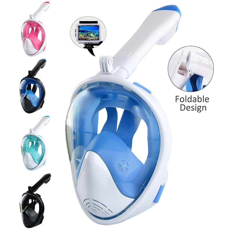 Full Face Scuba Diving Mask with Camera