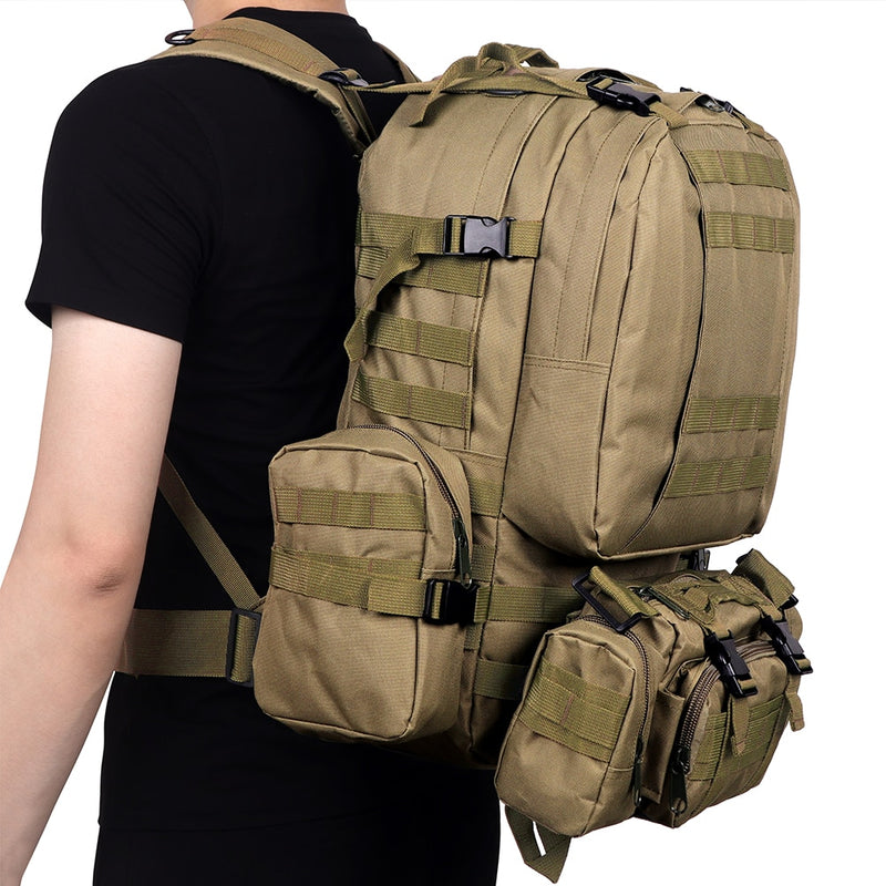 Outdoor Military Tactical Canvas Backpack