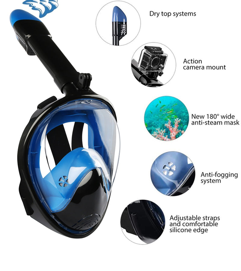 Full Face Scuba Diving Mask with Camera