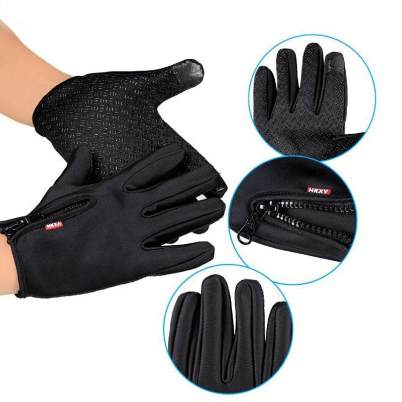 Waterproof Full Finger Skiing Gloves